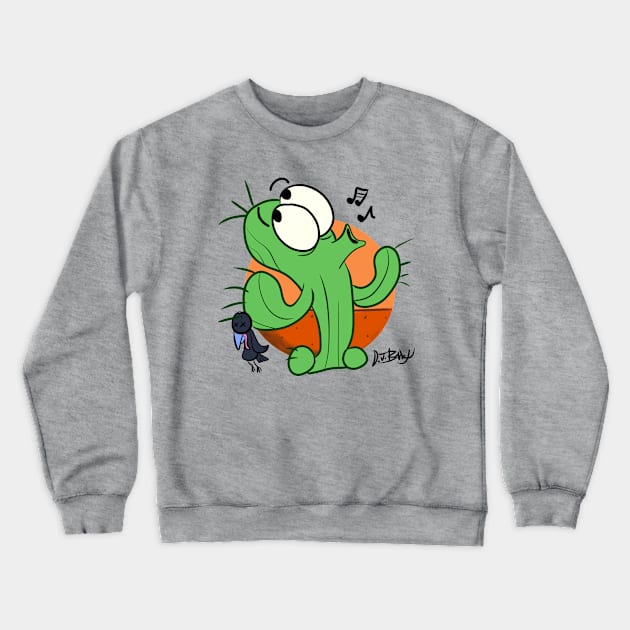 Nobody Suspects the Cactus! Crewneck Sweatshirt by D.J. Berry